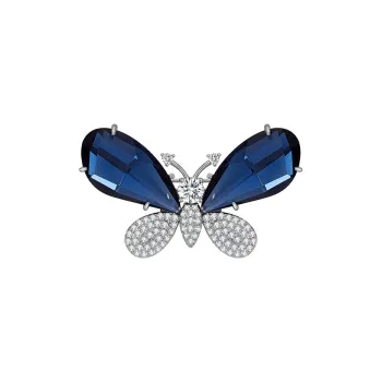 HMZ Brooches Women's Blue