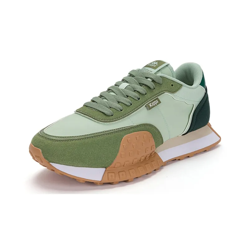 Kappa Anti Slip Wear Resistant Low Top Casual Running Shoes Unisex Green-2