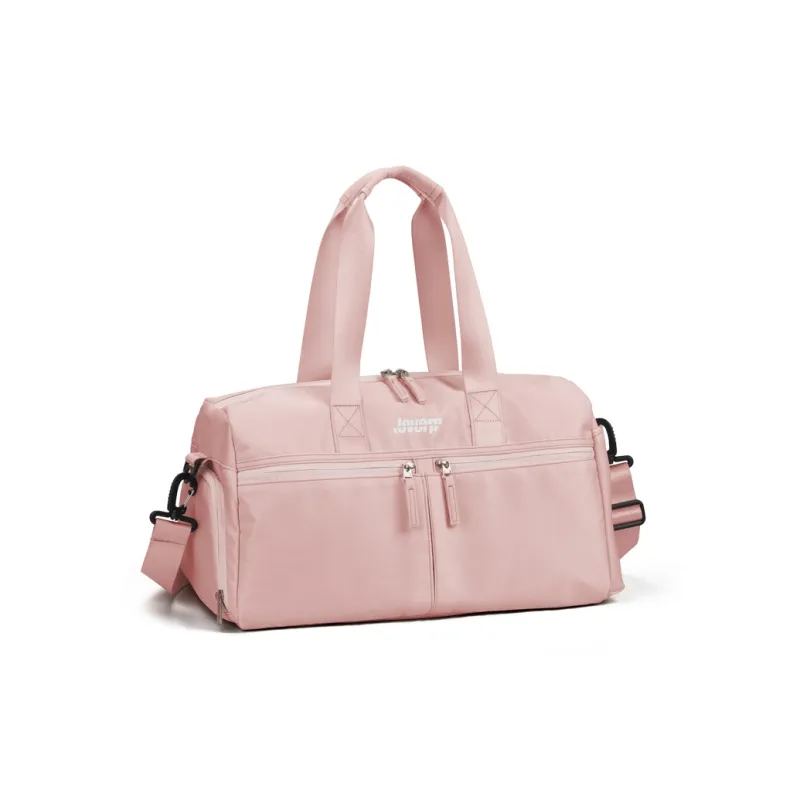 LOVERPUSS Polyester Travel Bag Crossbody Bag Gym Bag Unisex Green/Pink-9
