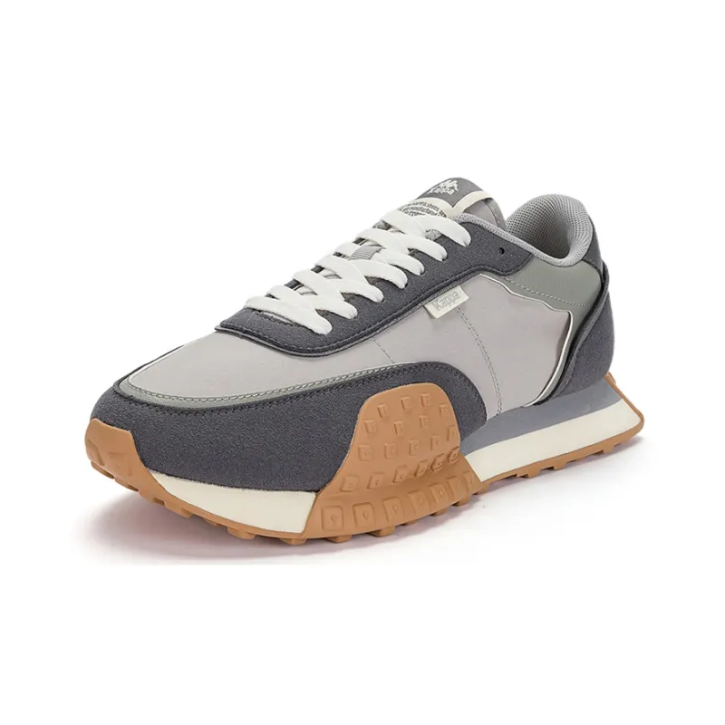 Kappa Anti Slip Wear Resistant Low Top Casual Running Shoes Unisex Premium Gray-2