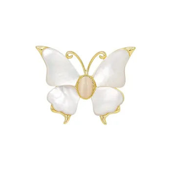 JAY Brooches Women's White