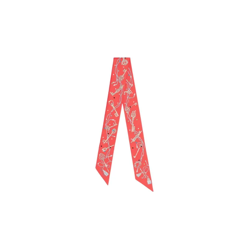 HERMES Silk Scarves Women's Garnet Red-0