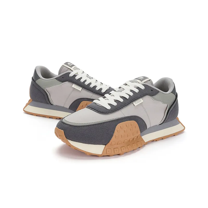 Kappa Anti Slip Wear Resistant Low Top Casual Running Shoes Unisex Premium Gray-5
