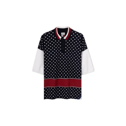 Disney Tommy Hilfiger X DISNEY Co-branded Series Polo Shirts Unisex Navy Blue Red/White Multicolor DW5