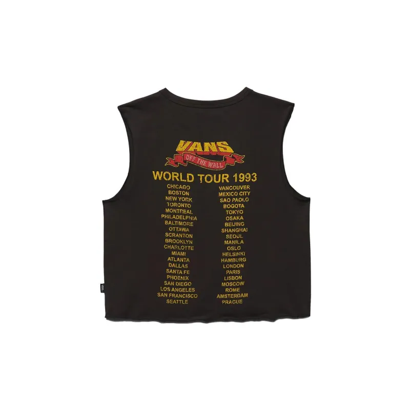 Vans VANS SUMMER TOUR MUSCLE Tank Tops Women's Black-1
