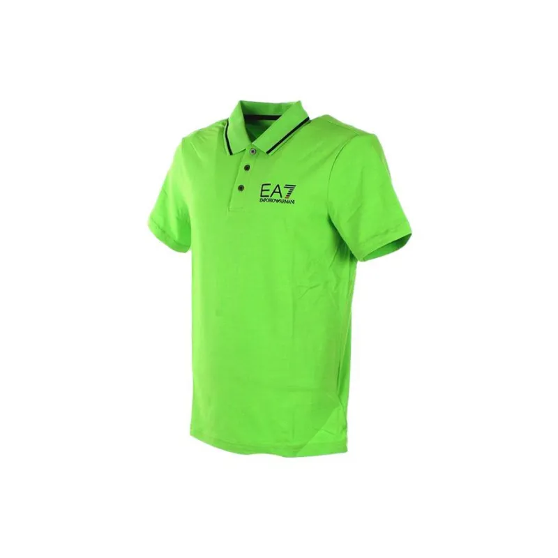 EMPORIO ARMANI EA7 SS23 Polo Shirt Men's Green-2