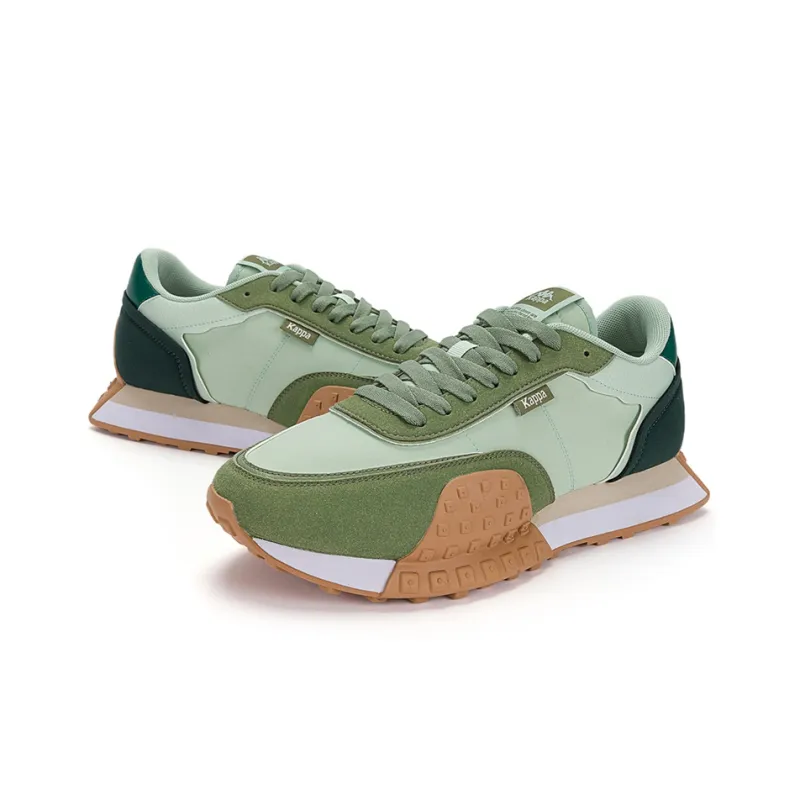 Kappa Anti Slip Wear Resistant Low Top Casual Running Shoes Unisex Green-5