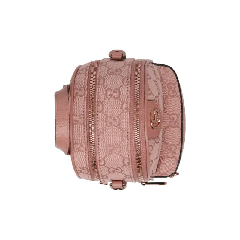 GUCCI Ophidia Canvas With Leather Backpack Mini Women's Pink-5