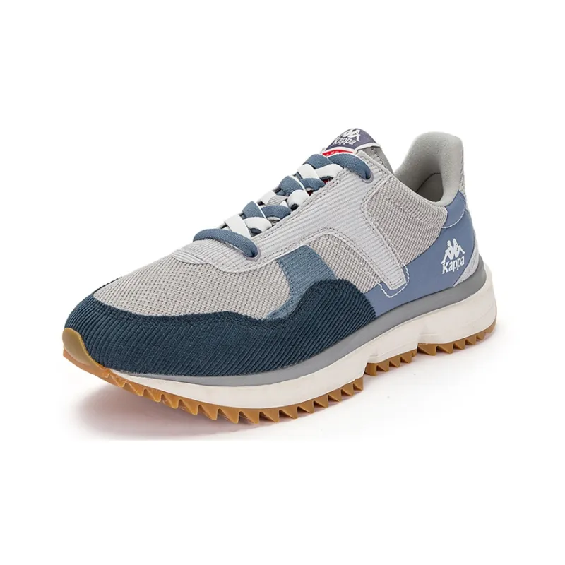 Kappa Anti-Slip Wear-Resistant Low-Top Casual Running Shoes Unisex Gray Blue-1