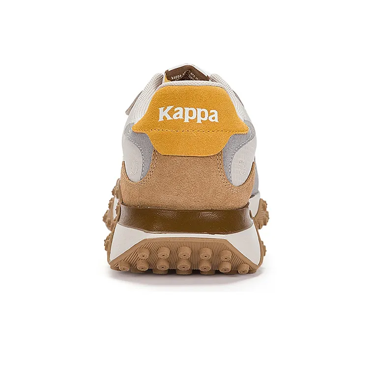 Kappa Slip Resistant Shock Absorbers Low Top Running Shoes Unisex Gray Brown-5