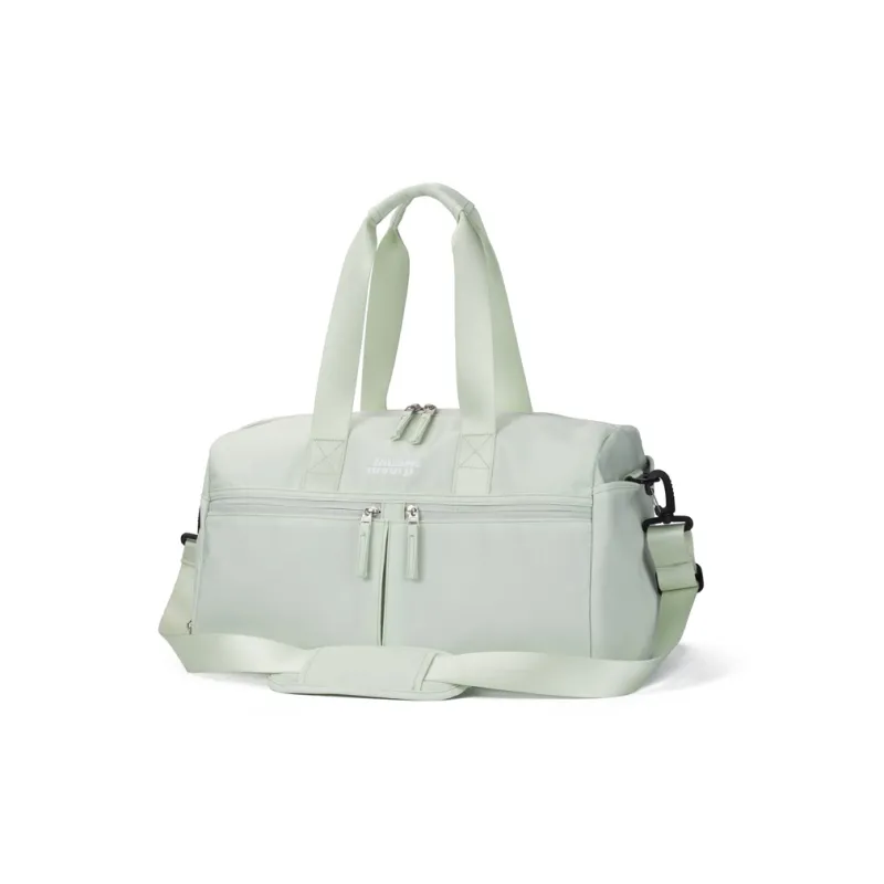LOVERPUSS Polyester Travel Bag Crossbody Bag Gym Bag Unisex Green/Pink-2