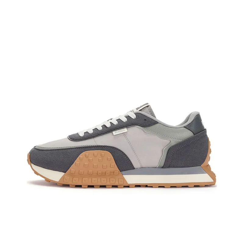 Kappa Anti Slip Wear Resistant Low Top Casual Running Shoes Unisex Premium Gray-0