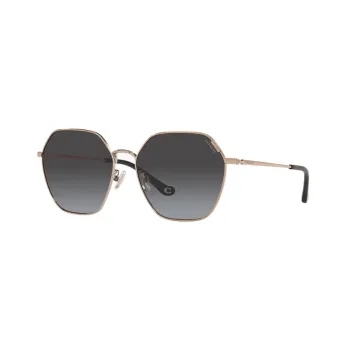 COACH Alloy Irregular Shape Sunglasses Women's Gold