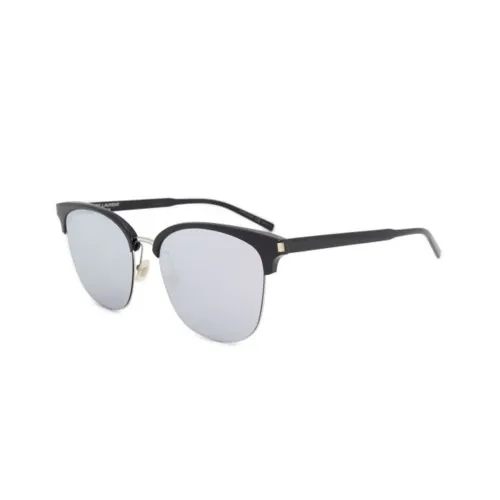 SAINT LAURENT Browline Sunglasses Unisex Black