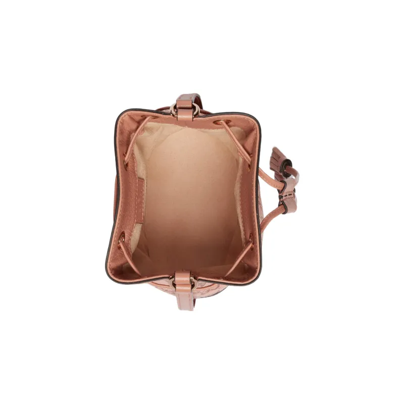 GUCCI Ophidia Canvas With Leather Bucket Bags Crossbody Bag Shoulder Bag Women's Pink-6