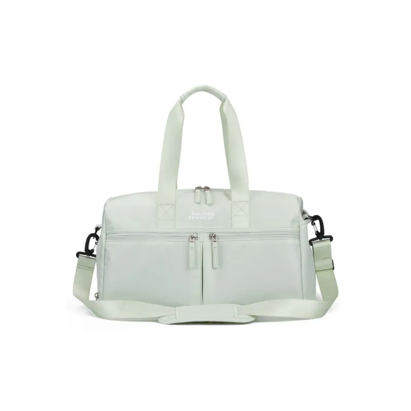 LOVERPUSS Polyester Travel Bag Crossbody Bag Gym Bag Unisex Green/Pink-0