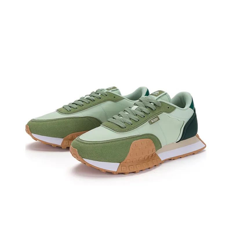Kappa Anti Slip Wear Resistant Low Top Casual Running Shoes Unisex Green-4