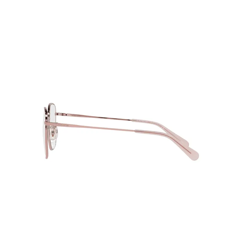COACH Alloy Irregular Shape Eyeglass Frames Women's Pink-2