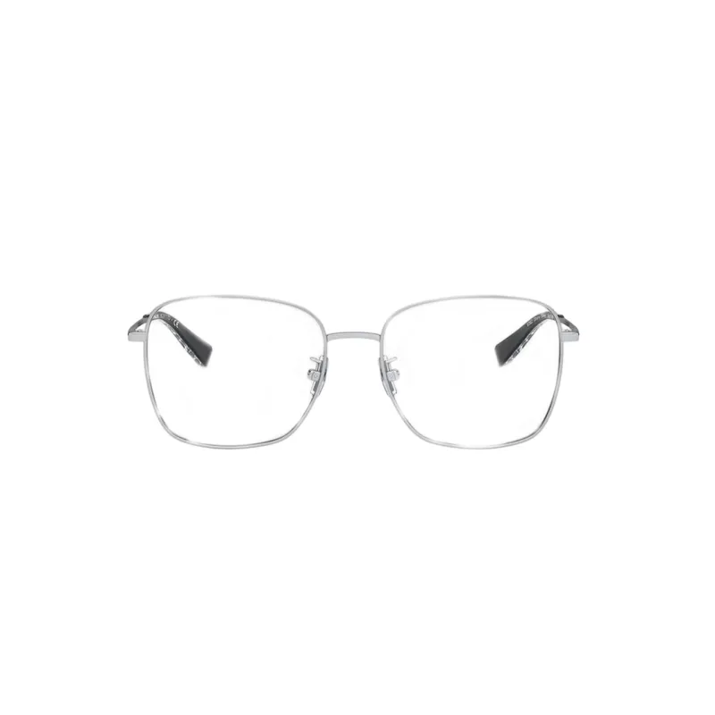 COACH Alloy Square Eyeglass Frames Unisex Silver-1