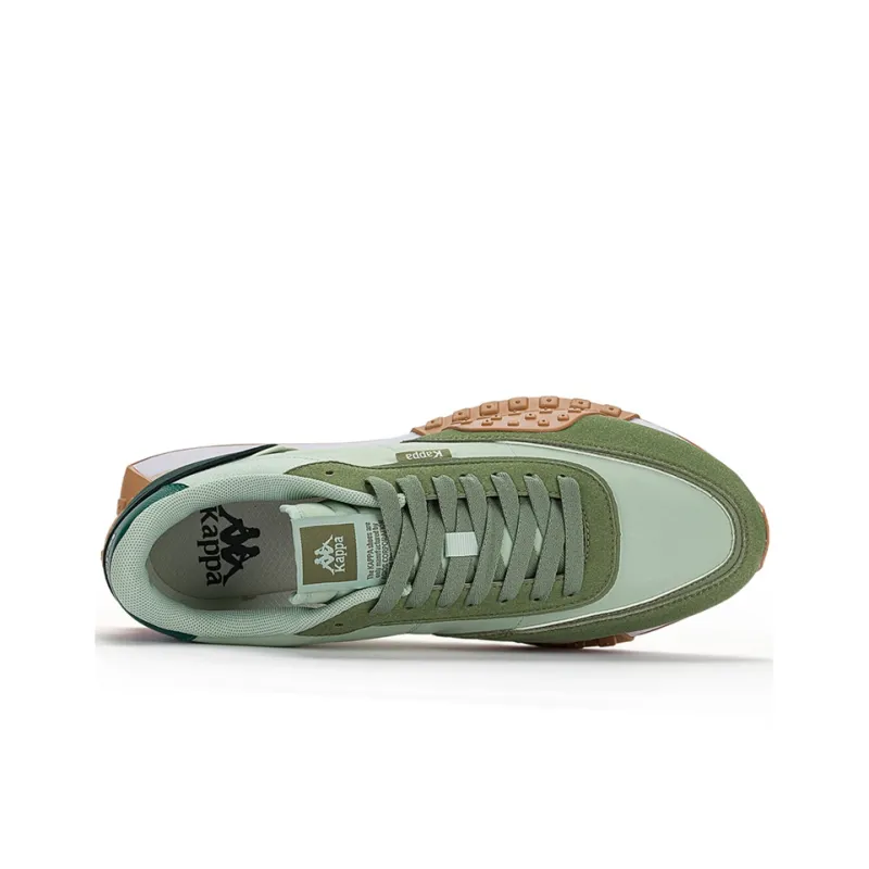 Kappa Anti Slip Wear Resistant Low Top Casual Running Shoes Unisex Green-3