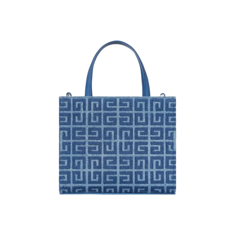 GIVENCHY Denim Tote Bag Shopping Bag Handbag Mini Women's Medium Blue-2
