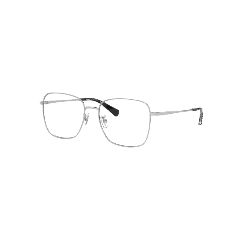 COACH Alloy Square Eyeglass Frames Unisex Silver-0