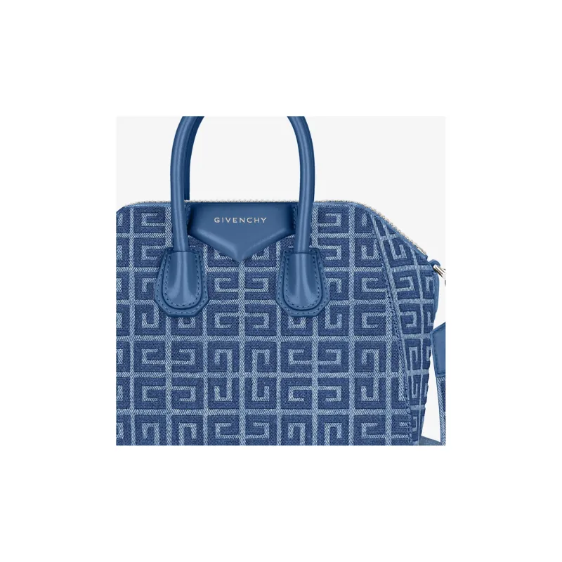 GIVENCHY Antigona Cow Leather Handbag Shoulder Bag Crossbody Bag Mini Women's Medium Blue-4