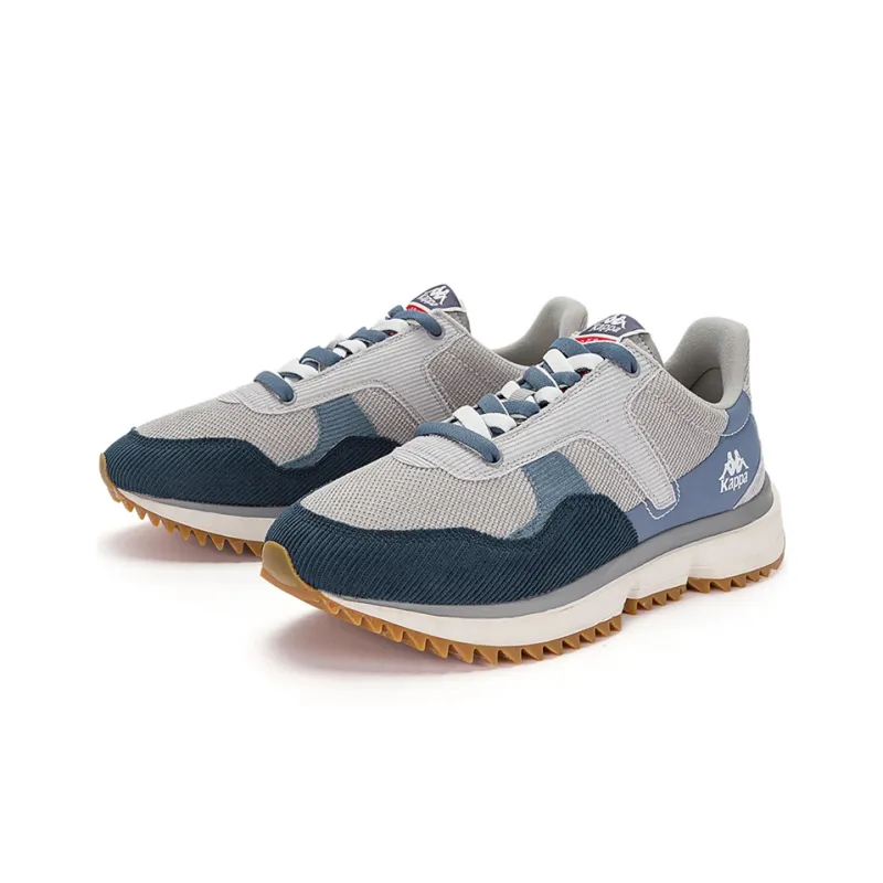 Kappa Anti-Slip Wear-Resistant Low-Top Casual Running Shoes Unisex Gray Blue-2