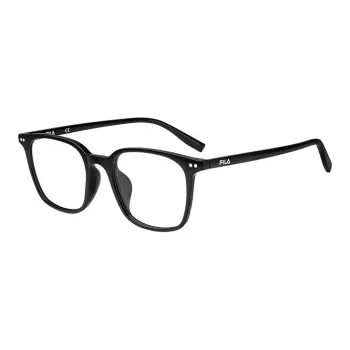 FILA TR/Memory Plastic Square Eyeglass Frames Unisex Black, Transparent, Transparent Gray