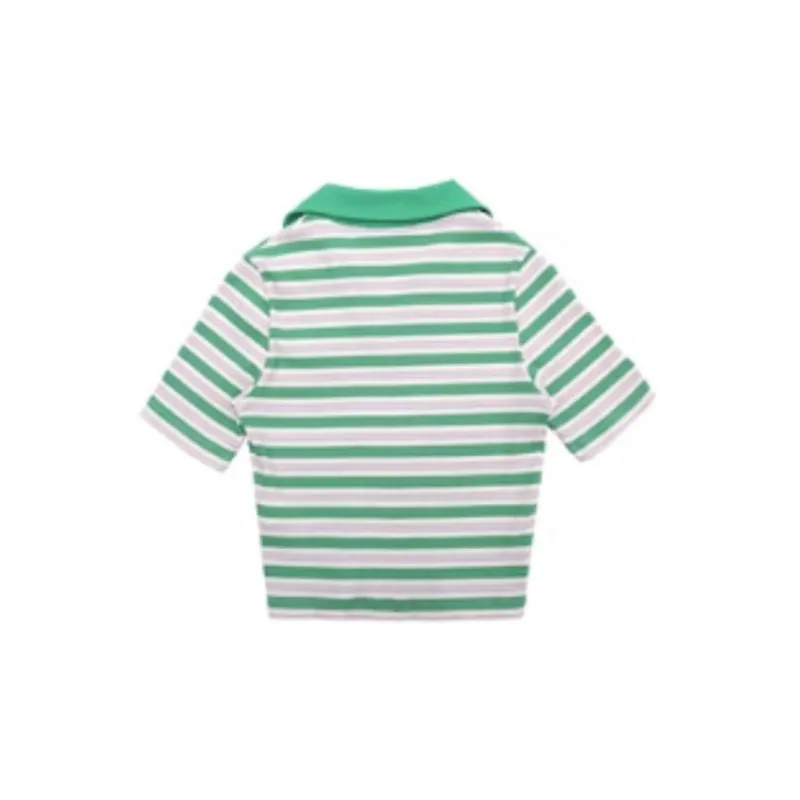 Nerdy Polo Shirts Women's Green-1