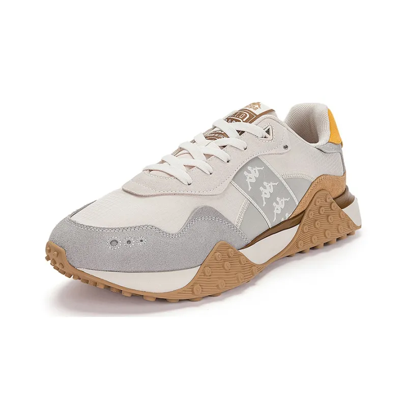 Kappa Slip Resistant Shock Absorbers Low Top Running Shoes Unisex Gray Brown-1