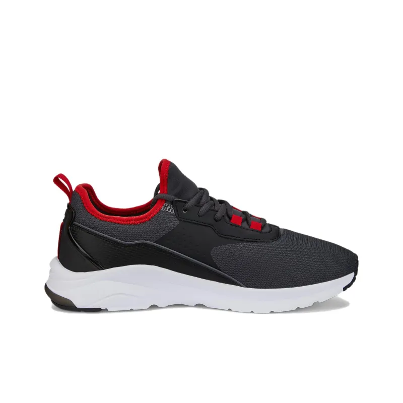 PUMA Ferrari Electron E Anti-Slip Wear-Resistant Low-Top Sports Casual Shoes Men's Gray Black White-1