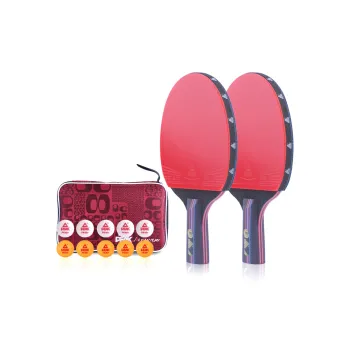 PEAK Ping Pong Paddles Unisex All Wood Red/Black