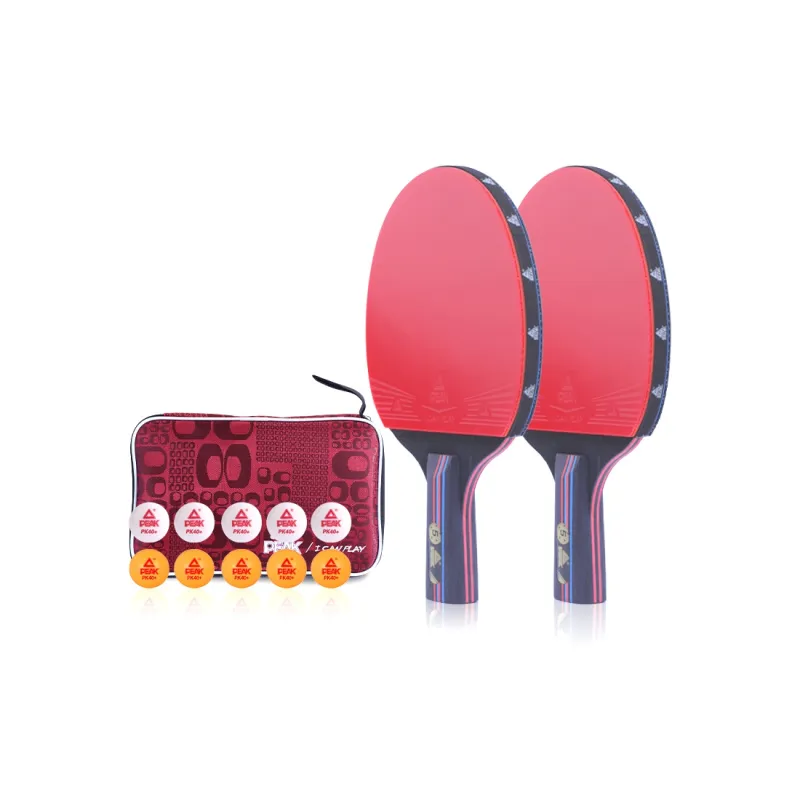 PEAK Ping Pong Paddles Unisex All Wood Red/Black-5