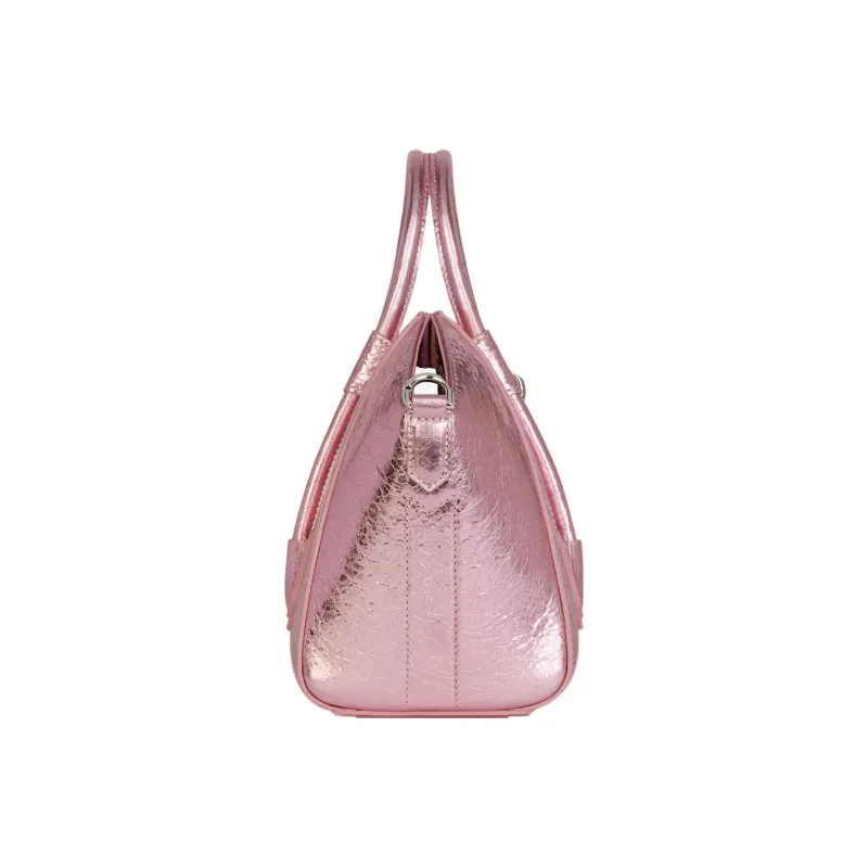 GIVENCHY Antigona Lock Lambskin Shoulder Bag Crossbody Bag Handbag Mini Women's Pink-1