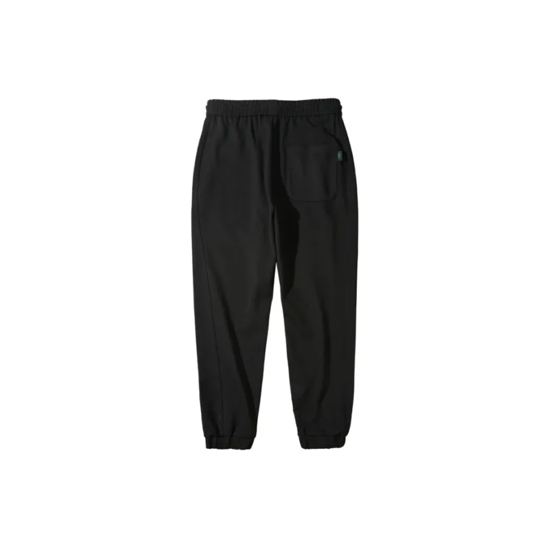 HLA Knitted Sweatpants Men Black 9G-1