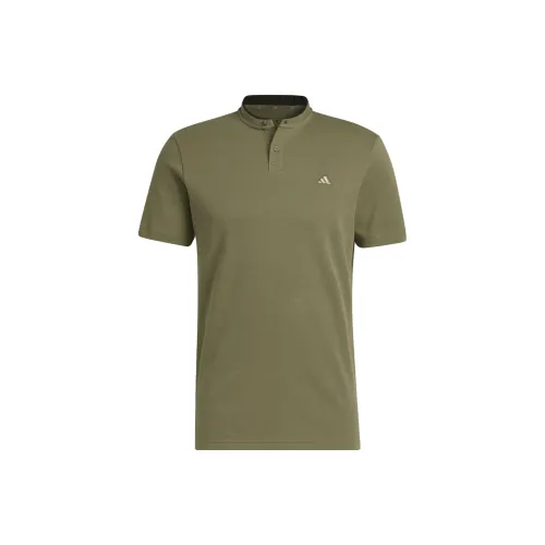 Adidas Polo Shirts Men Rock Olive Green