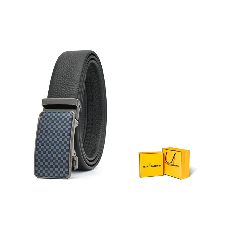 FREE RABBITⅡ Youth And Adult Belt Automatic Buckle Leather Belts Men's-0