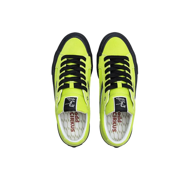 OddCIRKUS Astley Neon Balance Abrasion Resistant Slip Resistant Low Top Skateboard Shoes Unisex Lemon-3