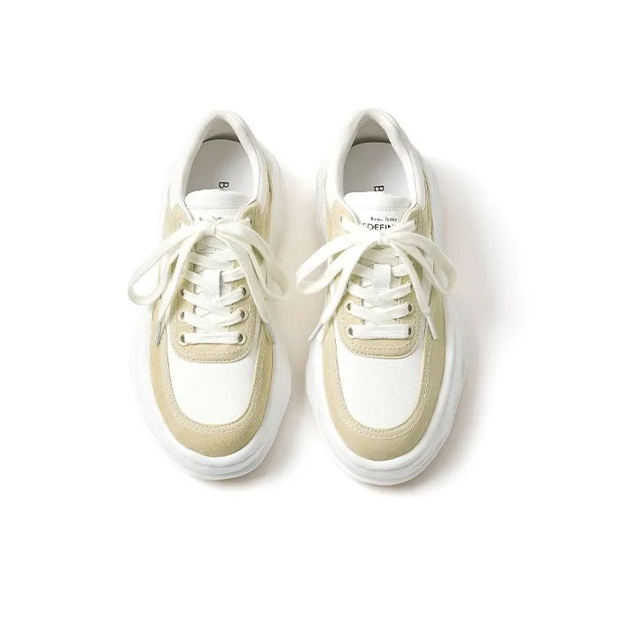 BEAU Stylish Skateboarding Shoes Women's Ecru Apricot-4