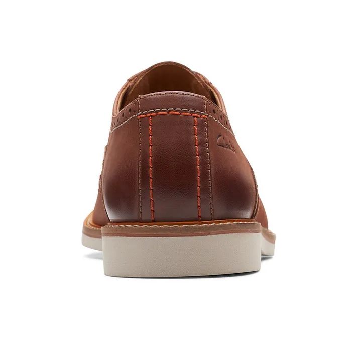 Clarks Casual Leather Shoes Men's Dark Umber-2