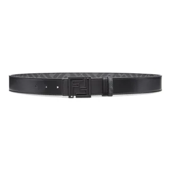 FENDI By Marc Jacobs Squared Ff Belt Leather Reversible Belt