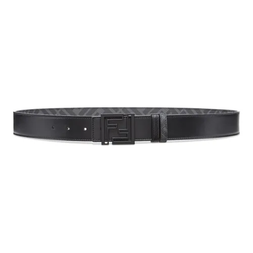 FENDI By Marc Jacobs Squared FF Belt Leather Reversible Belt 