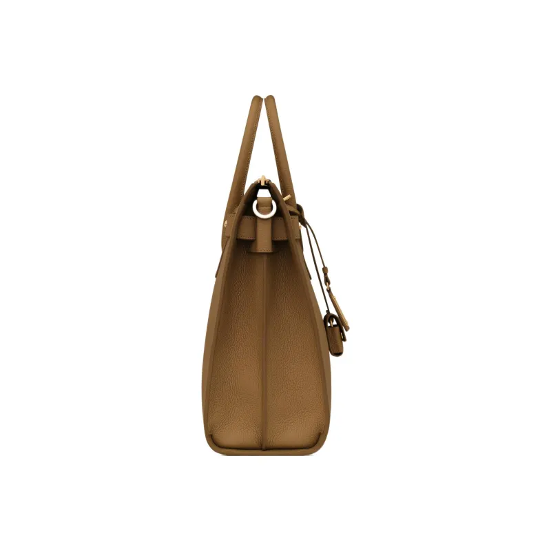 SAINT LAURENT SAC DE JOUR Calfskin Shoulder Bag Crossbody Bag Handbag Regular Men's Brown-2