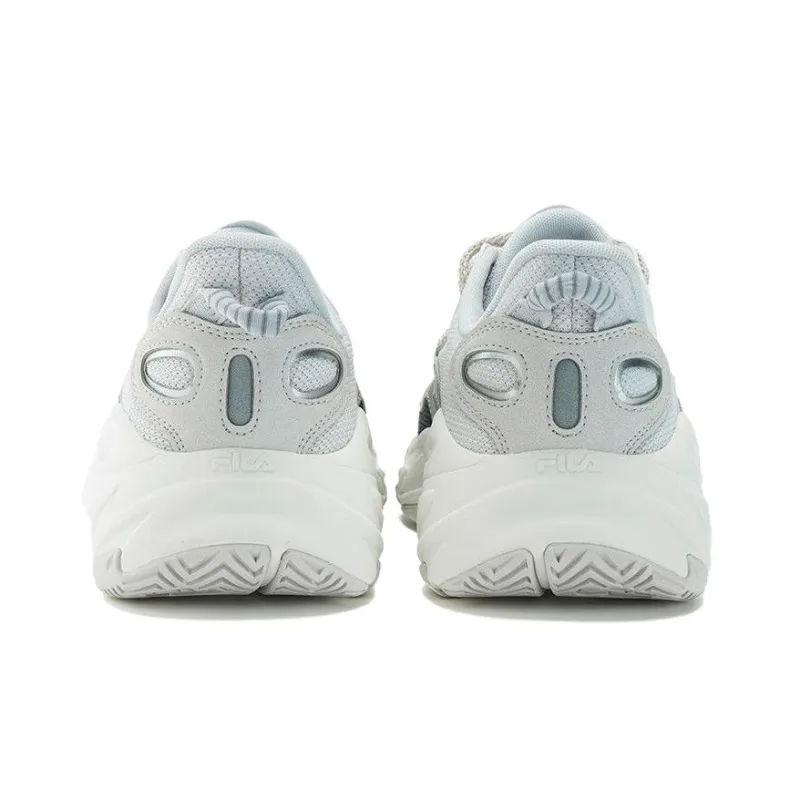 FILA Wave Anti-Slip Wear-Resistant Low-Top Running Shoes Women's Gray White-3