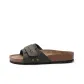 Army Green Suede/Dark Gray Waxed Leather