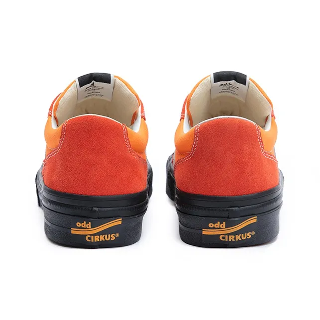 OddCIRKUS Astley Neon Balance Abrasion Resistant Slip Resistant Low Top Skateboard Shoes Unisex Orange-4
