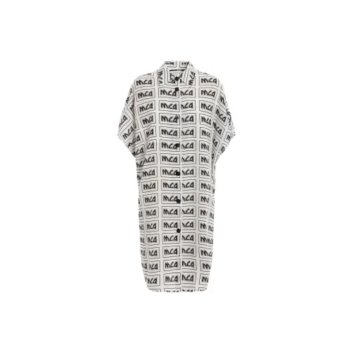 Alexander McQueen Short-Sleeved Dresses Women's White