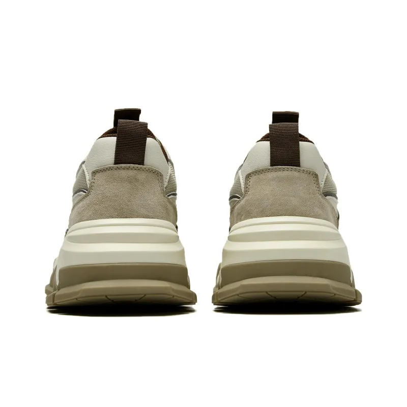 HLA Chunky Sneakers Men Low Top Gray/Sand-10