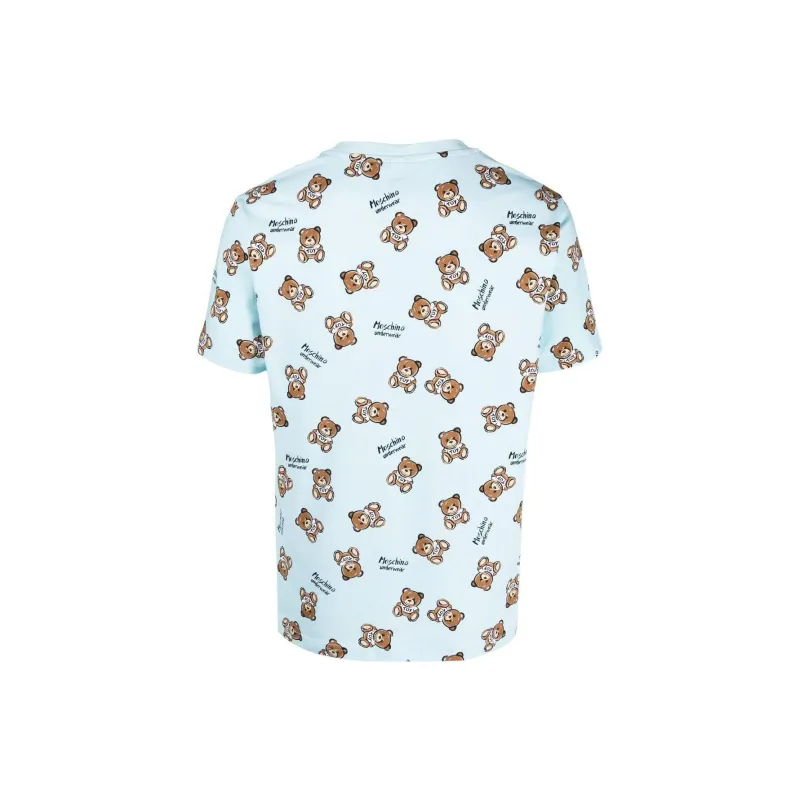 MOSCHINO T Shirts Men Light Blue-1